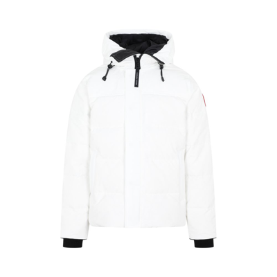 Shop Canada Goose Macmillan Hooded Jacket In White