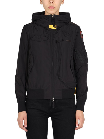 Shop Parajumpers Long Sleeved Hooded Jacket In Black