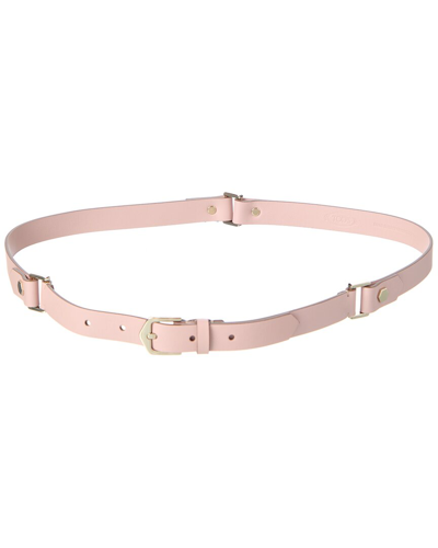 Shop Tod's Leather Belt In Pink