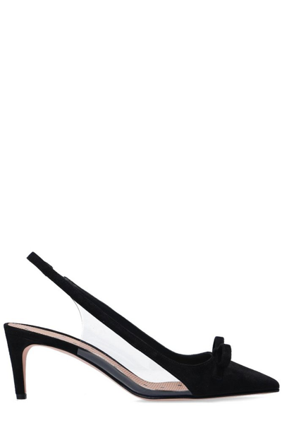 Shop Red Valentino Redvalentino Bow Detailed Pointed Toe Pumps In Black