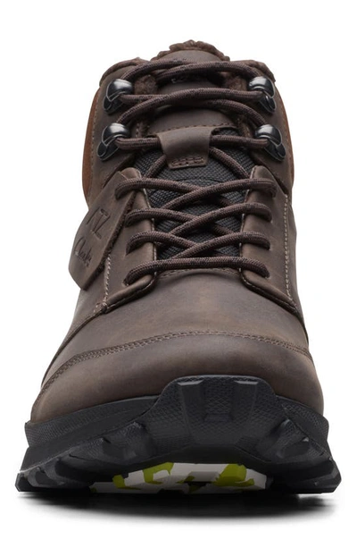 Shop Clarks Trek Up Waterproof Hiking Boot In Brown W Lined Leather
