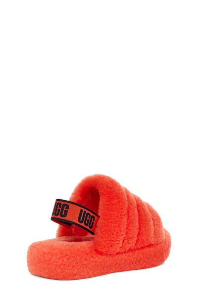 Shop Ugg Fluff Yeah Slide In Hazard Orange