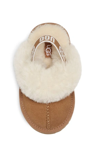 Ugg Girls' Funkette Shearling Slingback Slippers - Little Kid In Chestnut