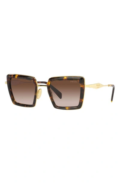 Shop Prada 55mm Gradient Pillow Sunglasses In Brown Grad