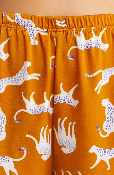 Shop Bp. Satin Pajamas In Brown Buckthorn Wild Cats