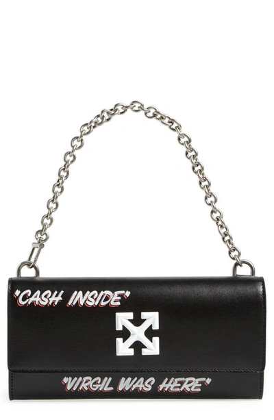 OFF-WHITE™ Jitney printed leather cardholder