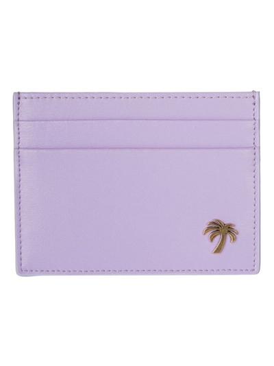 Shop Palm Angels Palm Beach Cardholder In Purple