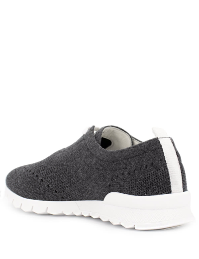 Shop Kiton Runners In Anthracite Grey