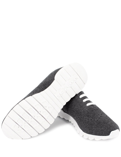 Shop Kiton Runners In Anthracite Grey