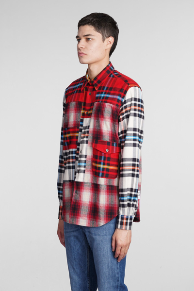Shop Department Five Shirt In Red Wool