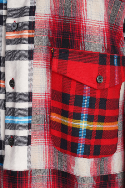 Shop Department Five Shirt In Red Wool