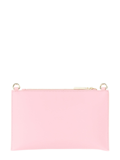 Shop Chiara Ferragni Eyelike Studs Clutch Bag In Rosa