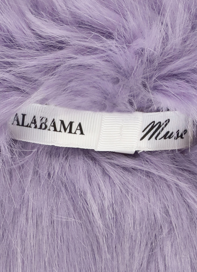 Shop Alabama Muse Eco Fur Scarf In Lilac/pink