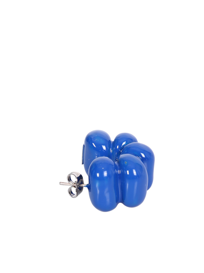 Shop Sunnei Blue Puffy Earrings