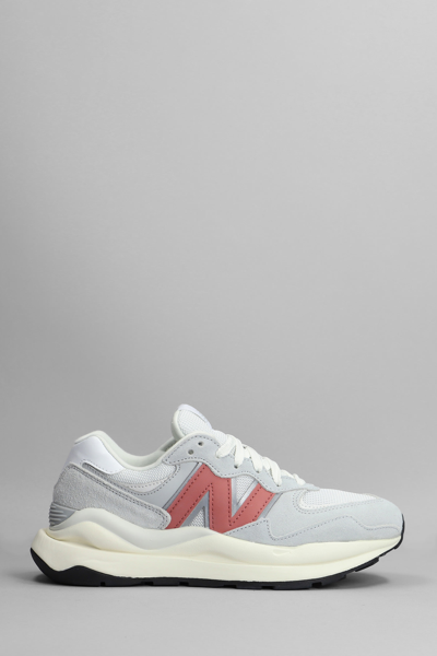 New Balance 5740 Sneakers In Grey Suede And Fabric | ModeSens