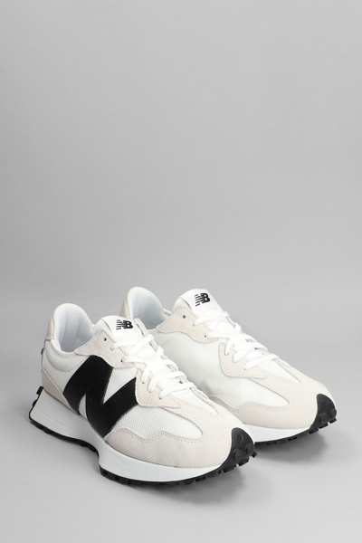 Shop New Balance 327 Sneakers In White Suede And Fabric