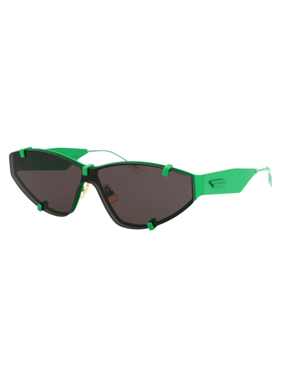 Shop Bottega Veneta Bv1165s Sunglasses In 001 Green Green Black