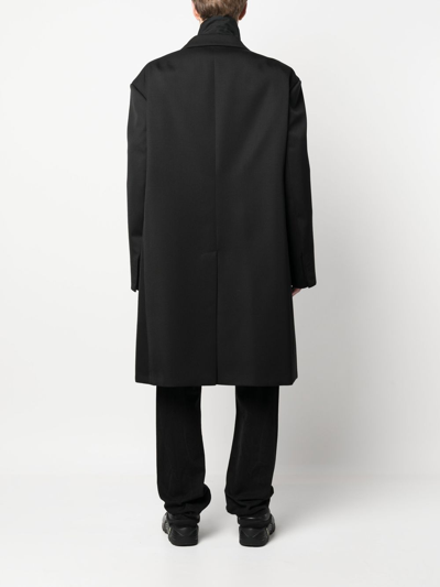 424 Double-breasted Oversize Coat In Black
