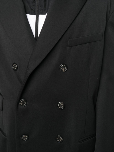 424 Double-breasted Oversize Coat In Black