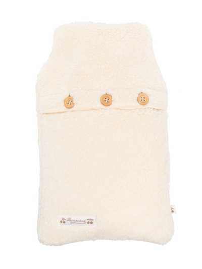 Shop Bonpoint Shearling Sleeping Bag In Neutrals