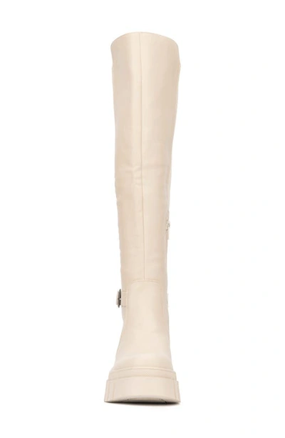 New York And Company Sara Lug Sole Boot In Bone