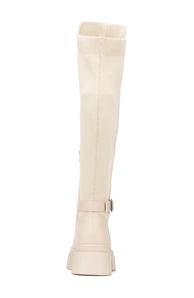 New York And Company Sara Lug Sole Boot In Bone
