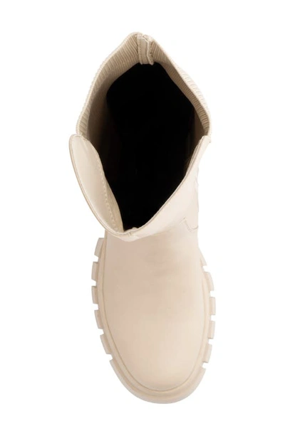 New York And Company Sara Lug Sole Boot In Bone