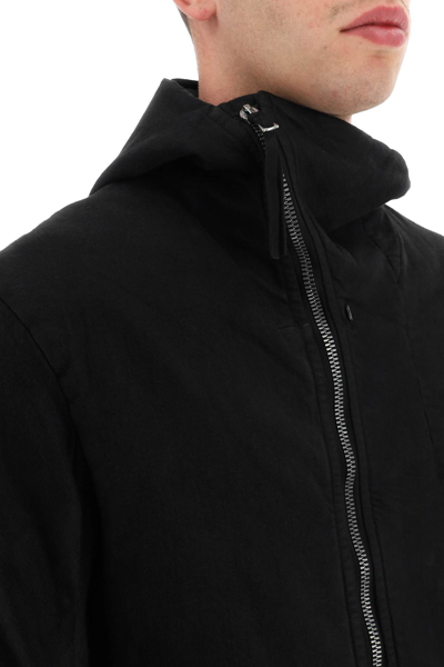 Shop Boris Bidjan Saberi 'zipper 22.3' Cotton Jacket In Black
