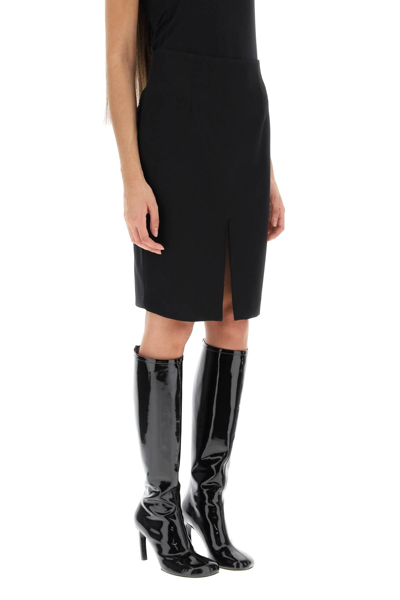 Shop Raf Simons Double Slit Skirt In Black