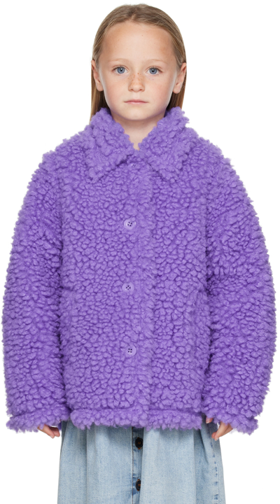 Shop Stand Studio Kids Purple Gwen Jacket In Neon Violet