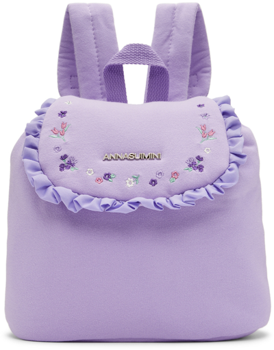 ANNA SUI MINI SSENSE EXCLUSIVE BABY PURPLE BACKPACK 
