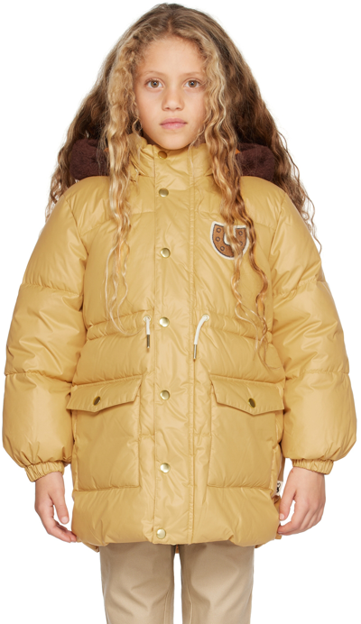 Mini Rodini Kids Beige Horseshoe Heavy Puffer Jacket | ModeSens