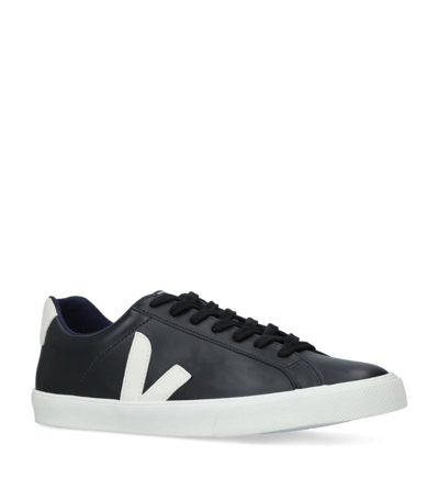 Shop Veja Leather Campo Sneakers In White