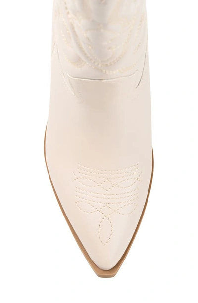 Journee Collection Women's Chantry Mid Shaft Western Boots In Beige