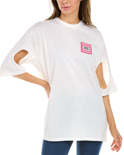 Shop Burberry Oversized T-shirt In White