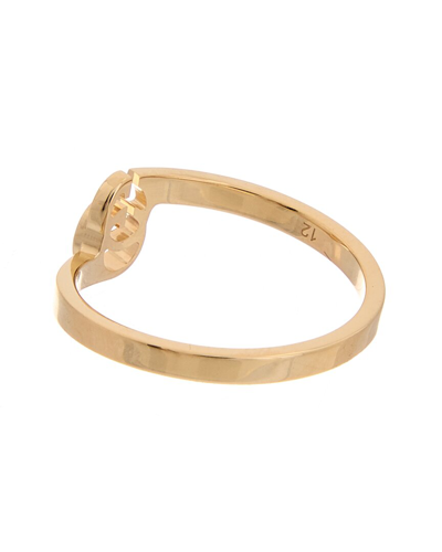 Shop Gucci Gold Over Silver Heart Trademark Ring