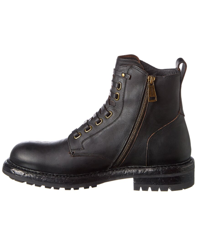 Shop Dolce & Gabbana Bernini Leather Boot In Black