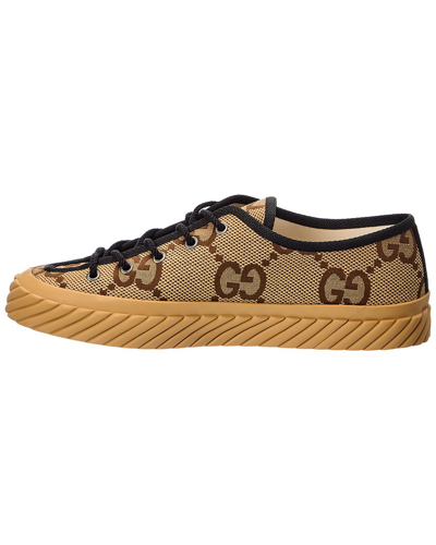 Shop Gucci Gg Canvas Loafer In Beige