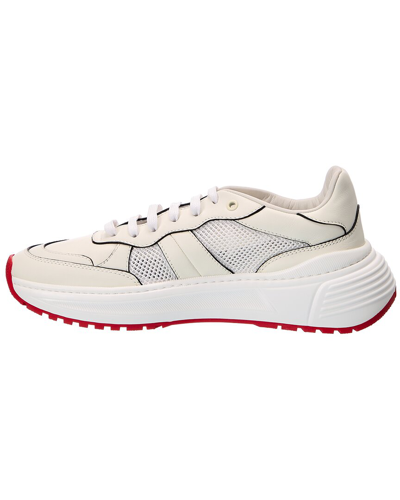 Shop Bottega Veneta Speedster Leather & Mesh Sneaker In White