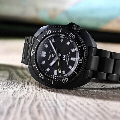 Pre-owned Seiko Prospex Sbdc181 Helly Hansen Limited Automatic Watch Black Diver Scuba