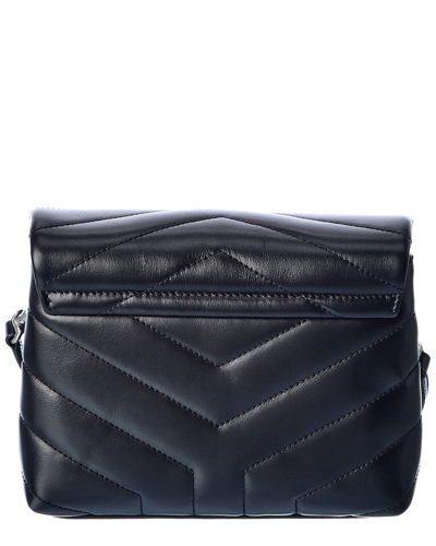 Shop Saint Laurent Loulou Toy Leather Shoulder Bag In Black