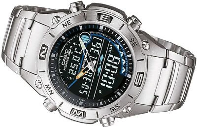 Pre-owned Casio Analog-digital Amw-703d-1av Watch Fishing