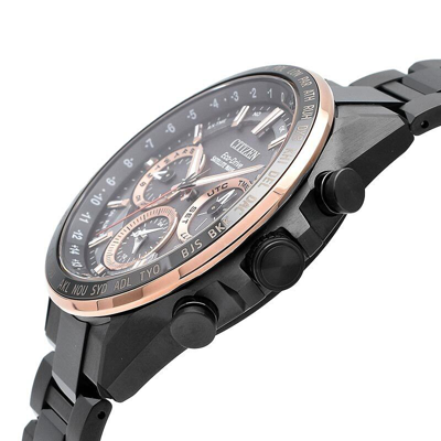 Pre-owned Citizen Attesa Cc4016-67e Act Line Black Titanium Gps Eco-drive Solar Watch Men