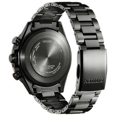 Pre-owned Citizen Attesa Cc4016-67e Act Line Black Titanium Gps Eco-drive Solar Watch Men
