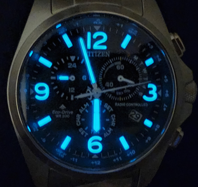 Pre-owned Citizen Radio Controlled World Time Men's Watch Stainless Steel Cb5921-59e