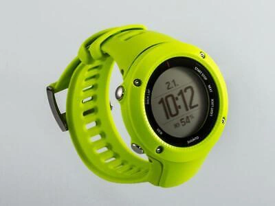 Pre-owned Suunto Ss021261000 Ambit3 Run Lime Heart Rate Mobile Connection Gps Watch