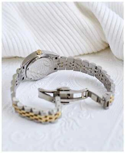 Pre-owned Jacques Du Manoir Inspiration Crystal (26mm) Silver Dial / Two-tone Nro.08 Watch
