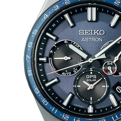 Pre-owned Seiko Astron Nexter Sbxc109 Men's Watch Solar Gps Blue Gray 2022