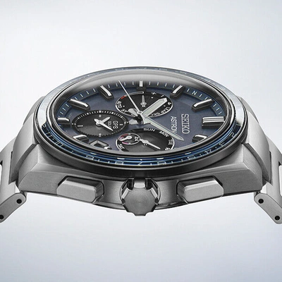 Pre-owned Seiko Astron Nexter Sbxc109 Men's Watch Solar Gps Blue Gray 2022