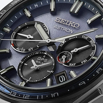 Pre-owned Seiko Astron Nexter Sbxc109 Men's Watch Solar Gps Blue Gray 2022